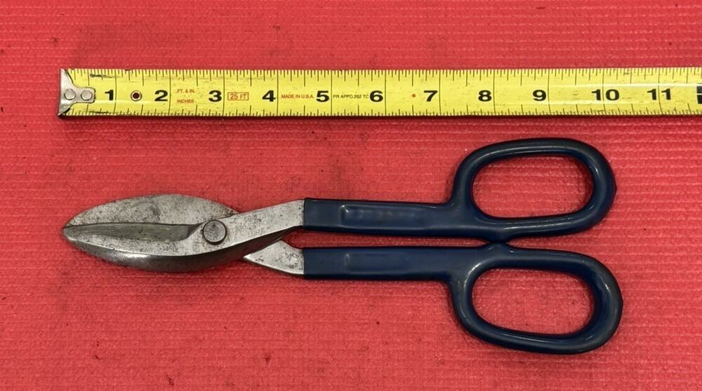 Vintage RARE Armstrong Tools 68-273 Tinner Snips 10" Cushioned Grip Made in USA